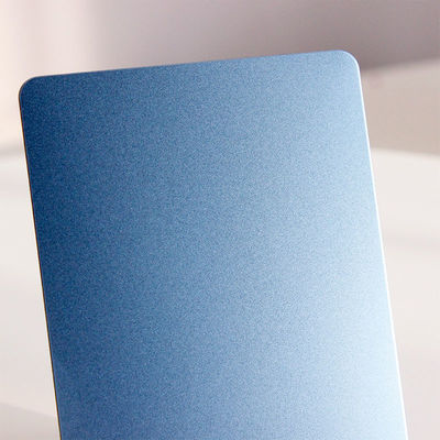 Το μπλε χρώμα 0.8MM παχύ φύλλο AFP ουρανού Sandbleasting ανοξείδωτου 4x8 τελειώνει