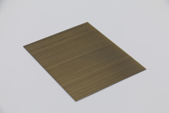 304 316 Χάλκινο βούρτσισμα Αρχαίο φύλλο από ανοξείδωτο χάλυβα Διακόσμηση τοίχων πάχος 2 mm