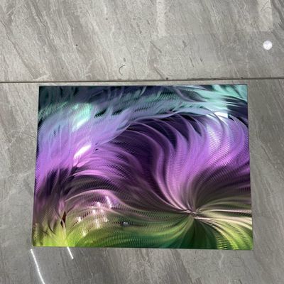 Χρωματιστό φύλλο από ανοξείδωτο χάλυβα καθρέφτης 304 Φανταστικό χρώμα κλίση 3D φύλλο λέιζερ