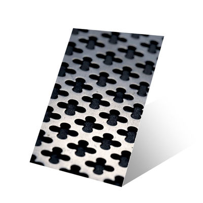 Προσαρμοσμένο διάτρητο φύλλο από ανοξείδωτο χάλυβα με μοτίβο φύλλου κλόβερ
