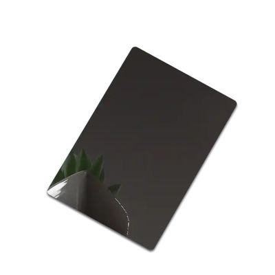 Μαύρο καθρέφτη Τελειοποίηση φύλλο από ανοξείδωτο χάλυβα για εσωτερικό και εξωτερικό διακοσμητικό πλάκα από ανοξείδωτο χάλυβα