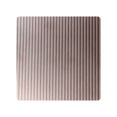 304 διακοσμητικό φύλλο από ανοξείδωτο χάλυβα με κομβικές-κονβές γραμμές υφή μεταλλικού φύλλου για τοίχο