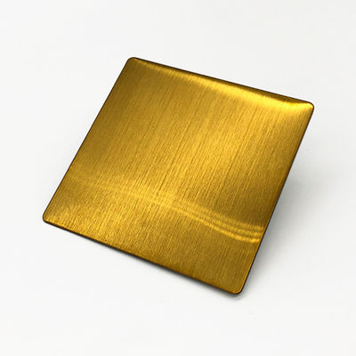4X10 το χρυσό χρώμα PVD κάλυψε το διακοσμητικό φύλλο ανοξείδωτου 316 1.2 χιλ. παχύ