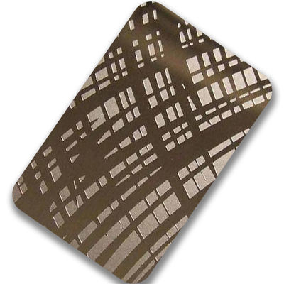 Σύγχρονη 304 χαραγμένη επίπεδη μορφή φύλλων ανοξείδωτου για το ντεκόρ τοίχων βιλών