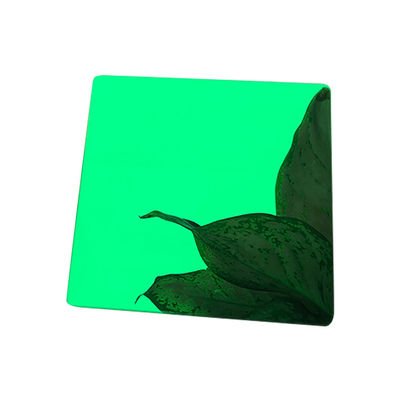 Πράσινο καθρέφτη Χάλυβα από ανοξείδωτο χάλυβα φύλλο μετάλλου 1219x3048mm Αντίσταση στη διάβρωση