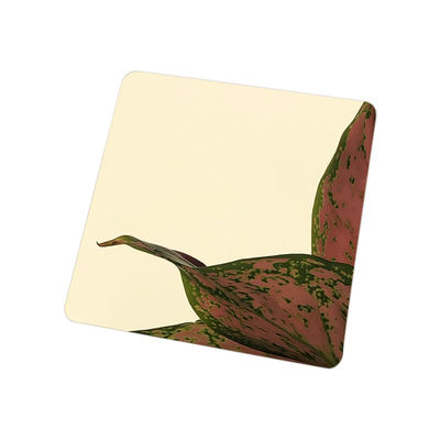 Λάθος χρυσός καθρέφτης φύλλο από ανοξείδωτο χάλυβα διακοσμητικό φύλλο από ανοξείδωτο χάλυβα πάχος 0,3 mm