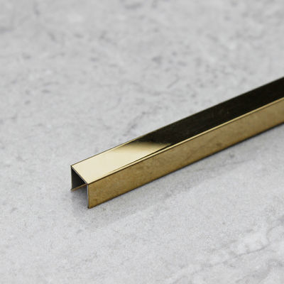 Χρυσός 316 περιποίηση 20mm σε σχήμα υ περιποίηση 0.5mm~3mm κεραμιδιών ανοξείδωτου καθρεφτών πυκνά