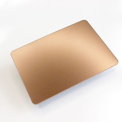 καλή τιμή το φύλλο ανοξείδωτου 304 0.6mm 0.8mm αυξήθηκε χρυσό ανατιναγμένο χάντρα Sandblasted σε απευθείας σύνδεση