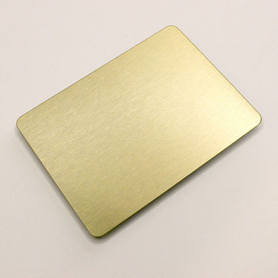 καλή τιμή Βουρτσισμένο χρυσός φύλλο ανοξείδωτου χαλκού Hairline για την οικοδόμηση της διακόσμησης πιάτο 430 βαθμού SS AISI 201 σε απευθείας σύνδεση