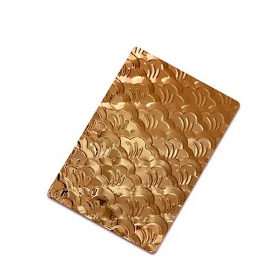 καλή τιμή 1.5mm πάχος Χρυσό φύλλο από ανοξείδωτο χάλυβα 4 * 8 Ft χαραγμένο μοτίβο εκτυπωμένη τελική σε απευθείας σύνδεση