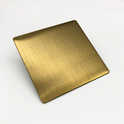 καλή τιμή Ο χρυσός JIS PVD κάλυψε το βουρτσισμένο φύλλο 2mm ανοξείδωτου Hairline πιάτο ανοξείδωτου 304 σε απευθείας σύνδεση