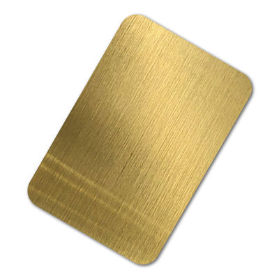 καλή τιμή Hairline τελειώστε το αντι φύλλο 304 ανοξείδωτου δακτυλικών αποτυπωμάτων χρυσός πιάτων που καλύπτεται σε απευθείας σύνδεση