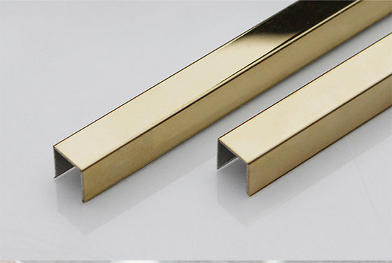 καλή τιμή Χρυσός 316 περιποίηση 20mm σε σχήμα υ περιποίηση 0.5mm~3mm κεραμιδιών ανοξείδωτου καθρεφτών πυκνά σε απευθείας σύνδεση