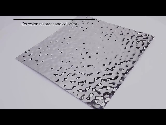 εταιρικά βίντεο Περίπου water ripple stainless steel sheet ss 201 304 Metal decorative plate