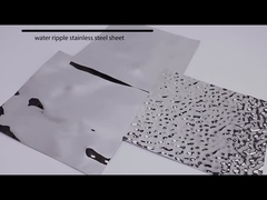 SS 201 φύλλων ανοξείδωτου κυματισμών νερού διακοσμητικό πιάτο 304 μετάλλων