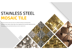 201 304 316 Μεταλλικό Μοζαϊκό Κεραμίδιο Διακοσμητικό Μοζαϊκό Κεραμίδιο από ανοξείδωτο χάλυβα